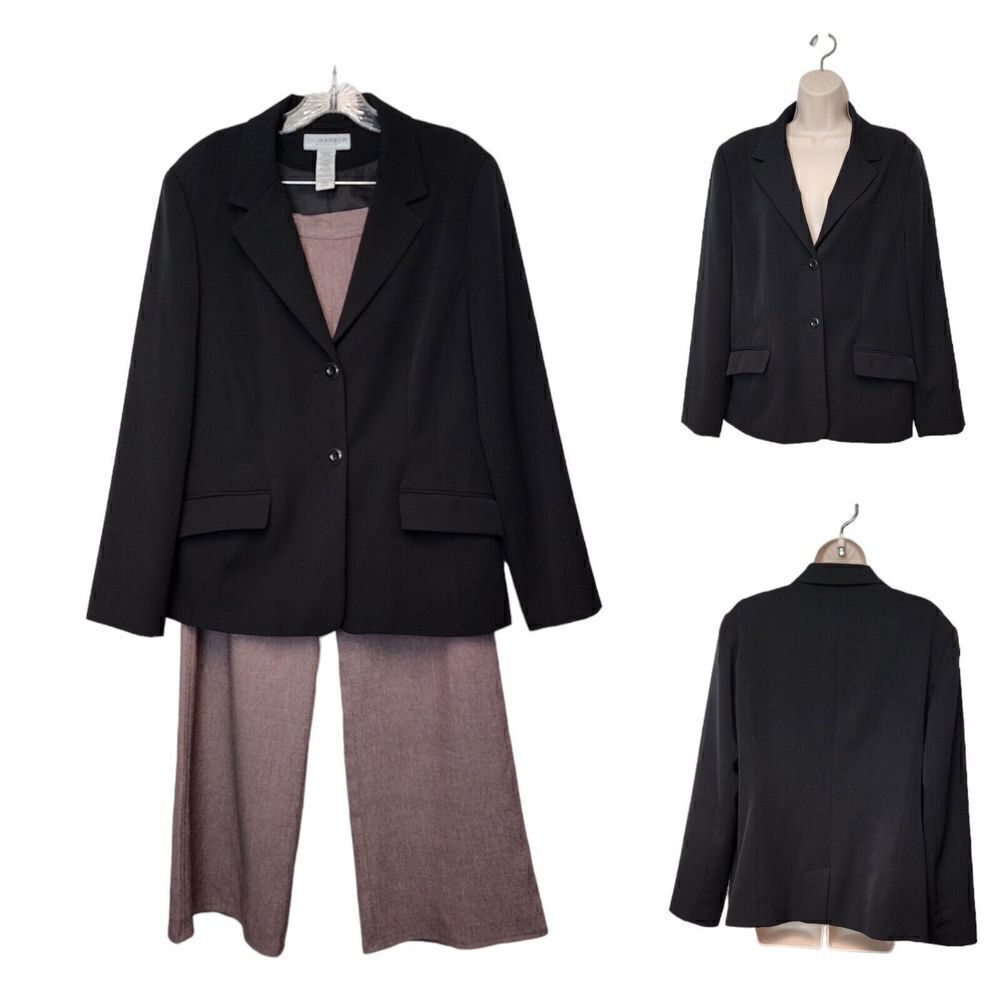 DEAL $10 each/both for $15! 2PC Lavender/Black Pants Suit Size 12